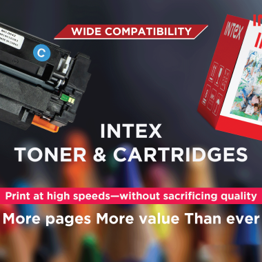INTEX 7553A Universal Laser Toner Cartridge Q5949A; Eco-friendly, high pigmentation, easy installation, laser printer toner cartridge for HP LaserJet Pro, and many more.