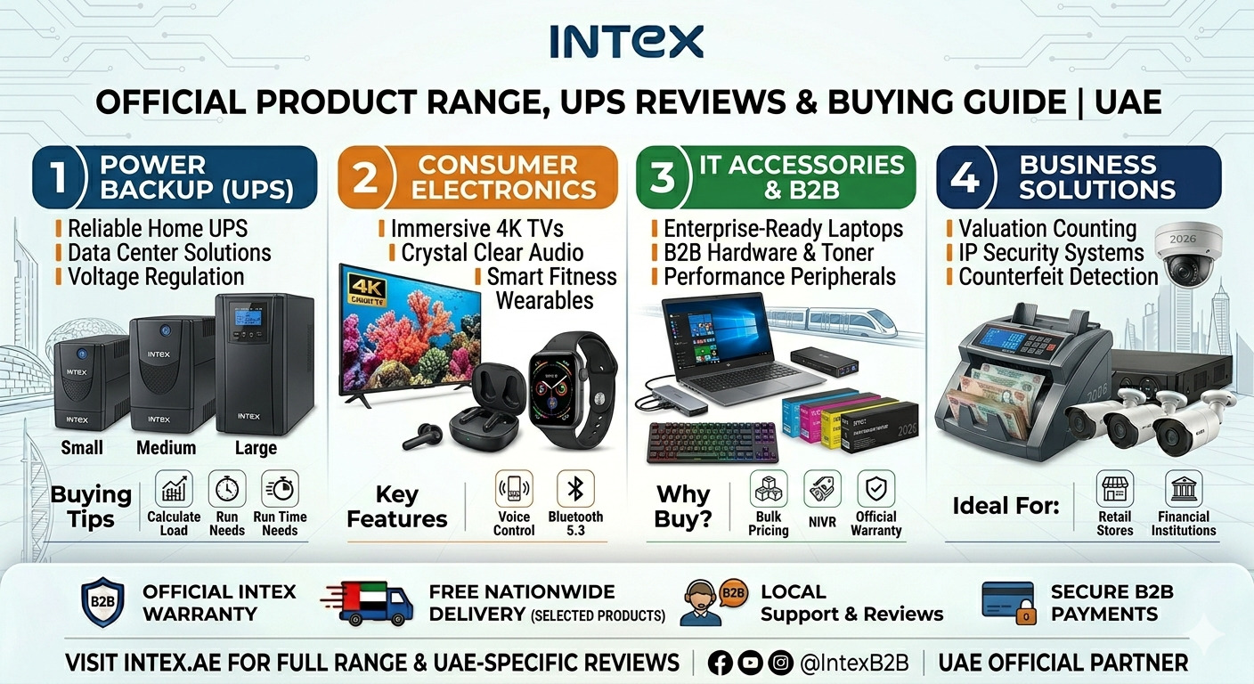Intex Technologies UAE – Official Product Range, UPS Reviews & Buying Guide